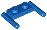 Plate, Modified 1 x 2 with Bar Handles - Flat Ends, Low Attachment