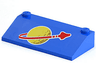 Slope 33 3 x 6 with Inner Walls with Classic Space Logo Large Pattern