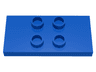 Duplo Tile, Modified 2 x 4 x 1/3 (Thin) with 4 Center Studs