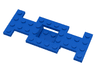 Vehicle, Base 4 x 10 x 2/3 with 2 x 2 Recessed Center with Smooth Underside, No Center Hole