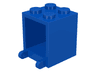 Container, Box 2 x 2 x 2 - Solid Studs