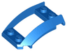 Wedge 4 x 3 Open with Cutout and 4 Studs
