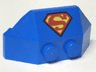 Wedge 2 x 4 Triple with Superman 'S' Logo Pattern