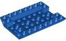 Slope, Inverted 45 6 x 8 Double with 4 Holes and 4 Pin Holes