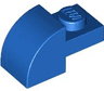 Slope, Curved 2 x 1 with Recessed Stud