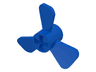 Propeller 3 Blade 3 Diameter with Axle Hole