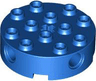 Brick, Round 4 x 4 with 4 Side Pin Holes and Center Axle Hole