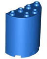 Cylinder Half 2 x 4 x 4