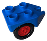 Duplo Wheel Double Assembly with 4 Studs and Hitch