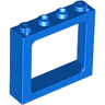 Window 1 x 4 x 3 Train - 2 Hollow Studs and 2 Solid Studs