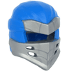 Minifigure, Headgear Ninjago Wrap Type 7 with 4 Slits on Front with Molded Flat Silver Armor Pattern