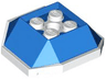 Shell with 4 Recessed Studs and Hole with Molded White Bottom Pattern
