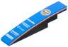 Slope, Curved 6 x 1 with Dark Blue and Orange 'Gulf' Logo, 'KOMATSU', 'INGENUITY COMMERCE', 'VAST', 'Jumeirah HOTELS & RESORTS' and 'PIRELLI' Logos, Black Panels with Red and White Stripes on Both Sides Pattern