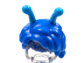 Minifigure, Hair Short with Dark Azure Antennae Pattern - Flexible Rubber