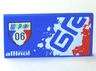 Tile 2 x 4 with 'WGP 06' and 'allinol' Pattern Model Left Side