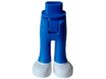 Mini Doll Hips and Trousers with Back Pockets with Molded White Shoes Pattern - Thick Hinge