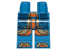 Hips and Legs with Dark Blue, Gold and Orange Armor Panels Pattern