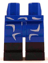 Hips and Legs with Black Boots and White Boomerangs Pattern