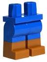 Hips and Legs with Molded Dark Orange Lower Legs / Boots  Pattern