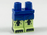 Hips and Yellowish Green Legs with Tattered Jeans and Black Minifigure Skeleton Pattern