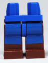 Hips and Reddish Brown Legs with Avatar Blue Rectangles Pattern