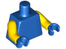 Torso Plain / Yellow Arms / Blue Hands