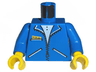 Torso Zipper Jacket and 3 Pockets Pattern / Blue Arms / Yellow Hands