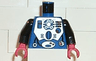 Torso Aquazone Hydronaut Silver Diving Pattern 2 / Black Arms / Red Hands