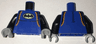 Torso Batman Wetsuit with Black and Orange Trim, Batman Logo Pattern / Black Arms / Light Bluish Gray Hands