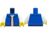 Torso Open Vest with Red Trim over White Shirt Pattern / White Arms / Yellow Hands
