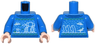 Torso Knit Fair Isle Holiday Sweater with White and Green SW Battle of Hoth Pattern / Blue Arms / Light Nougat Hands