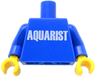 Torso with White 'AQUARIST' Pattern / Blue Arms / Yellow Hands