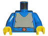 Torso SW Dark Gray Shirt, Blue Belt with Red Buckle Pattern / Blue Arms / Yellow Hands