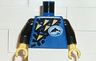 Torso Divers Dolphin Logo and Yellow Triangles Pattern / Black Arms / Yellow Hands