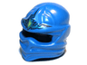 Minifigure, Headgear Ninjago Wrap Type 1 with Dark Blue, Metallic Cyan and Neon Green Electricity Lightning Energy Pattern