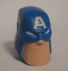 Large Figure Head Modified Super Heroes Captain America with Light Nougat Face Pattern