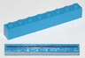 Brick 1 x 8 without Bottom Tubes, with Cross Supports
