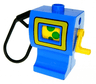 Duplo Gas / Fuel Pump with Yellow Frame Pattern