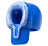Minifigure, Headgear Hood Fur-lined with White Fur Pattern