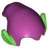 Minifigure, Headgear Hat, Elf Drooping with Molded Bright Green Pointed Ears Pattern