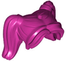 Minifigure, Hair Female Pigtails High, Long Bangs, Hole on Top