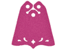 Mini Doll, Cape Cloth, Friends, Center Point at Bottom, 3 Small Top Holes and Swirl and Diamond Shaped Holes - Spongy Stretchable Fabric