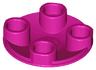 Plate, Round 2 x 2 with Rounded Bottom (Boat Stud)