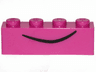 Brick 1 x 4 with Black Curved Line Pattern (Queen Watevra Wa'Nabi Mouth)