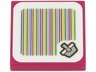 Tile 2 x 2 with Super Mario Scanner Code Shopping Basket Pattern (Sticker) - Set 71429