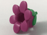 Minifigure, Headgear Head Cover, Costume Flower with Molded Bright Green Bud Pattern