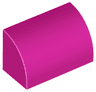 Slope, Curved 1 x 2 with Bottom Stud Holder