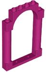Door, Frame 1 x 6 x 7 Arched with Notches and Rounded Pillars