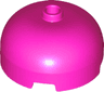 Brick, Round 3 x 3 x 1 1/3 Dome Top - Open Stud