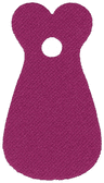 Minifigure Cape Cloth with Single Top Hole, Rounded Collars in Front, and Rounded in Back - Spongy Stretchable Fabric